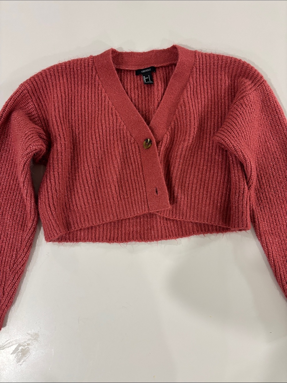 Forever 21 | Cropped Pink Cardigan